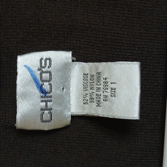 Chico's Dark Brown Button Up Sweater - Picture 5 of 6